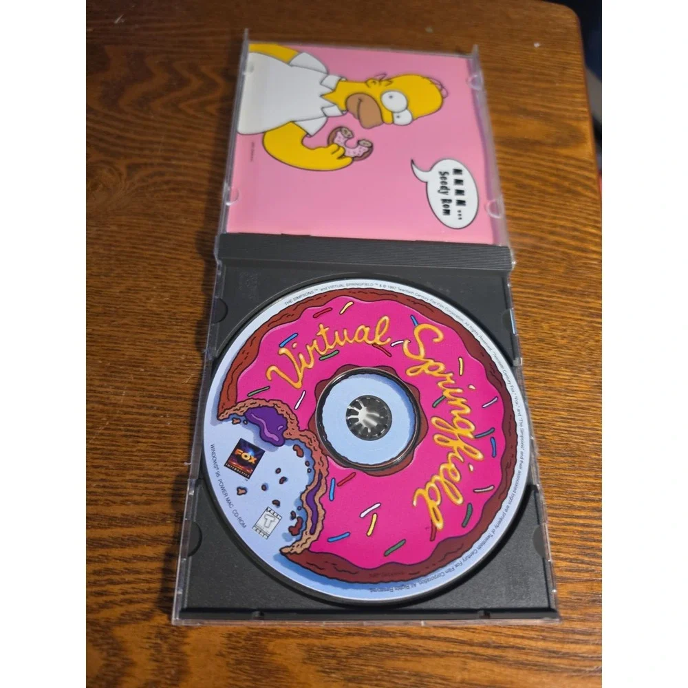 THE SIMPSONS VIRTUAL SPRINGFIELD WINDOWS 95 PC CD-ROM COMPLETE VG